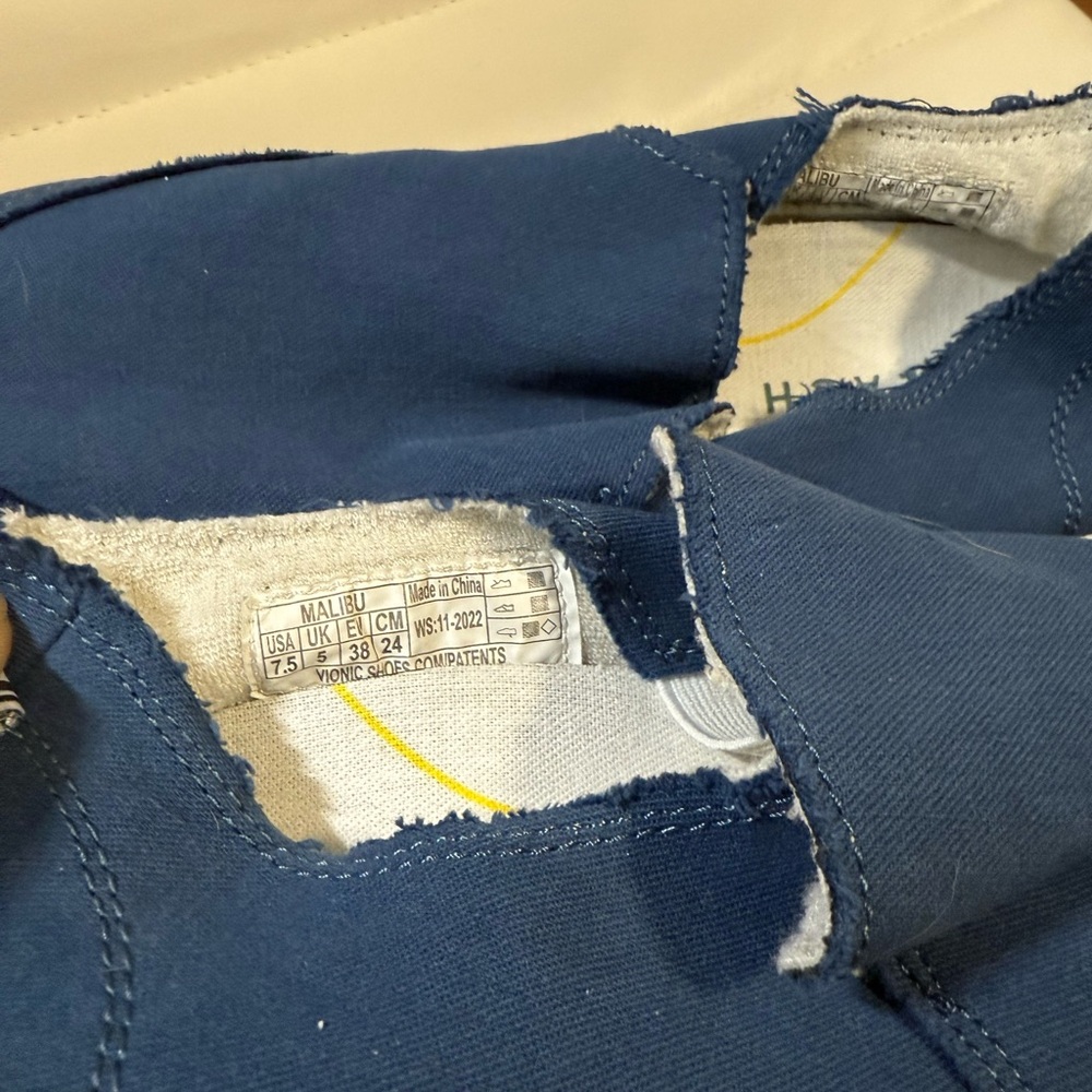 Vionic Beach Navy Malibu Blue Women Sneakers - Picture 6 of 11